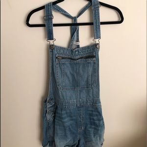 Abercrombie overall shorts